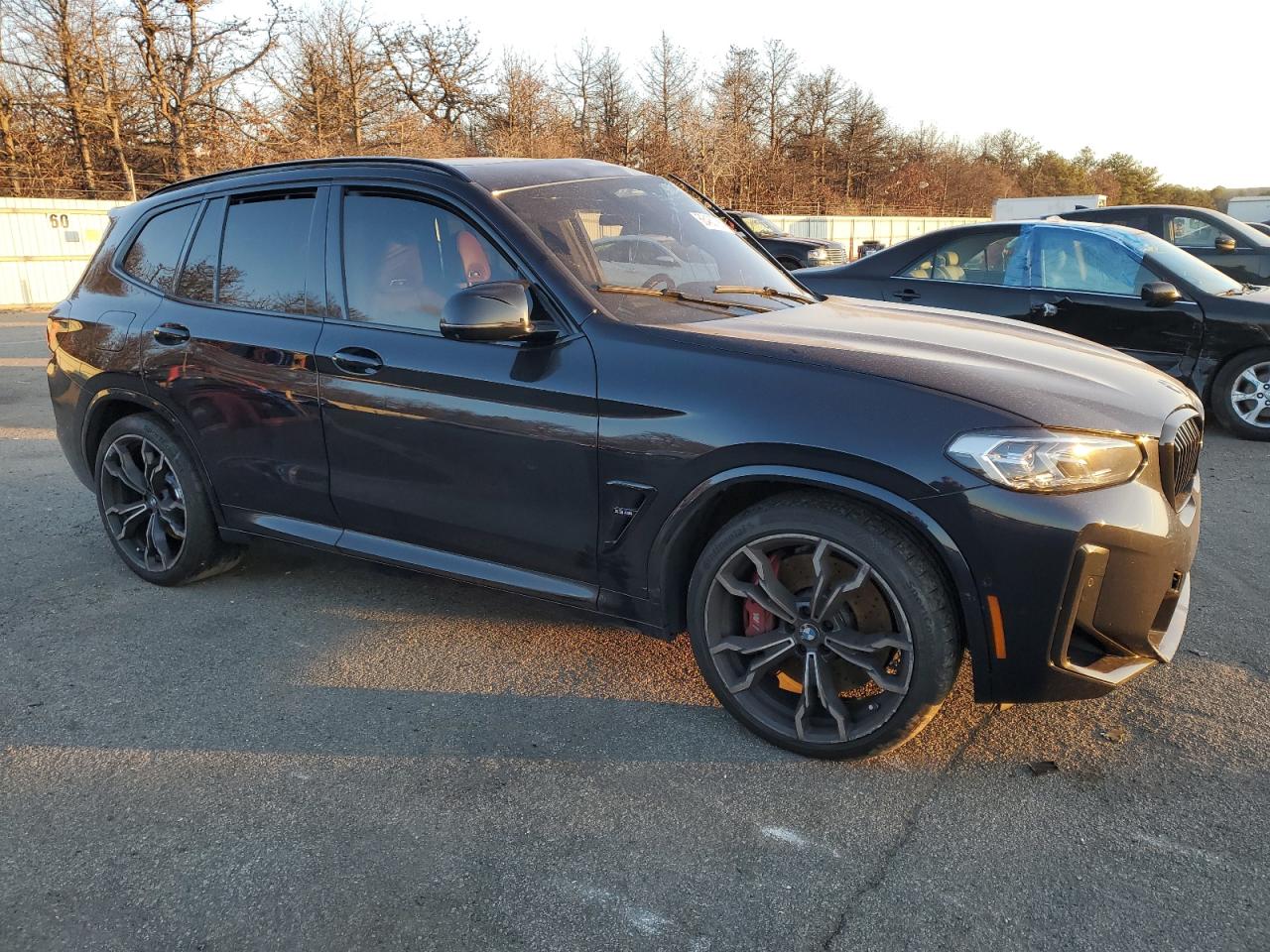 2022 BMW X3 M VIN 5YM13EC08N9L98878 Copart auction photo, side / minor dent/scratches damage thumbnail 4