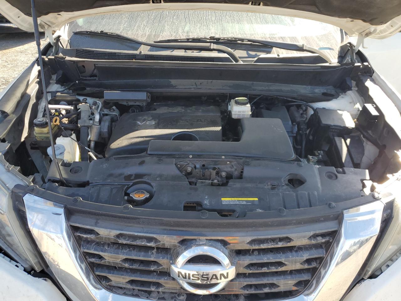 2017 Nissan Pathfinder VIN 5N1DR2MMXHC618707 Copart auction photo, front end / mechanical damage thumbnail 12