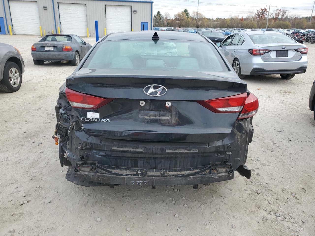 2017 Hyundai Elantra VIN 5NPD84LF9HH092046 Copart auction photo, rear end / minor dent/scratches damage thumbnail 6