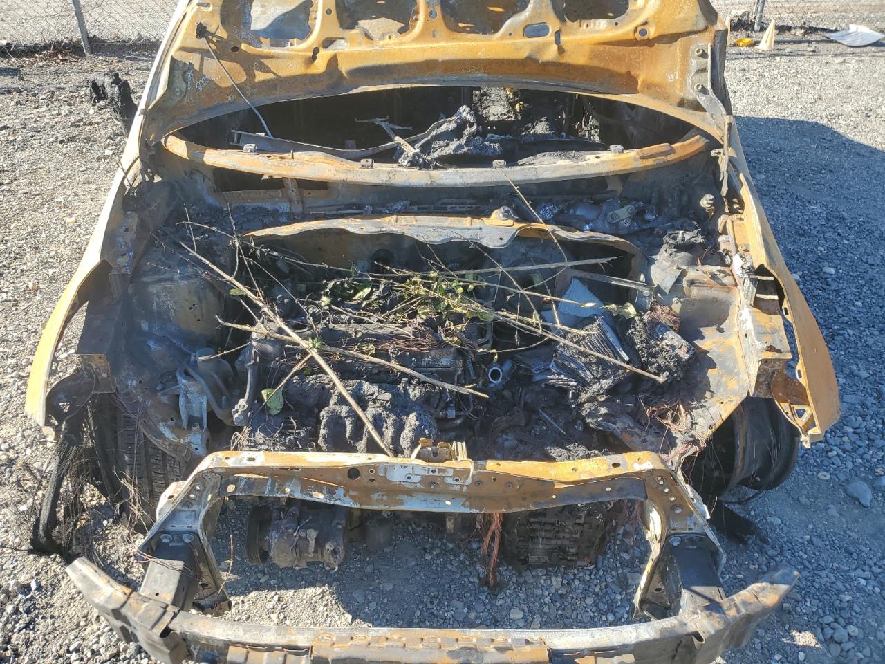 2015 KIA Rio VIN KNADM4A39F6502126 Copart auction photo, burn - engine / burn damage thumbnail 11