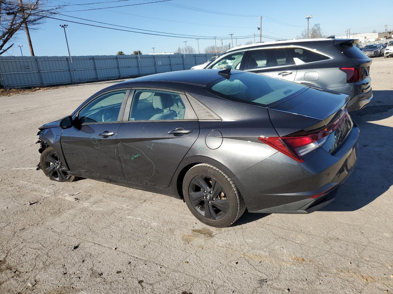 2021 Hyundai Elantra VIN 5NPLS4AG6MH025021 Copart auction photo, all over damage thumbnail 2