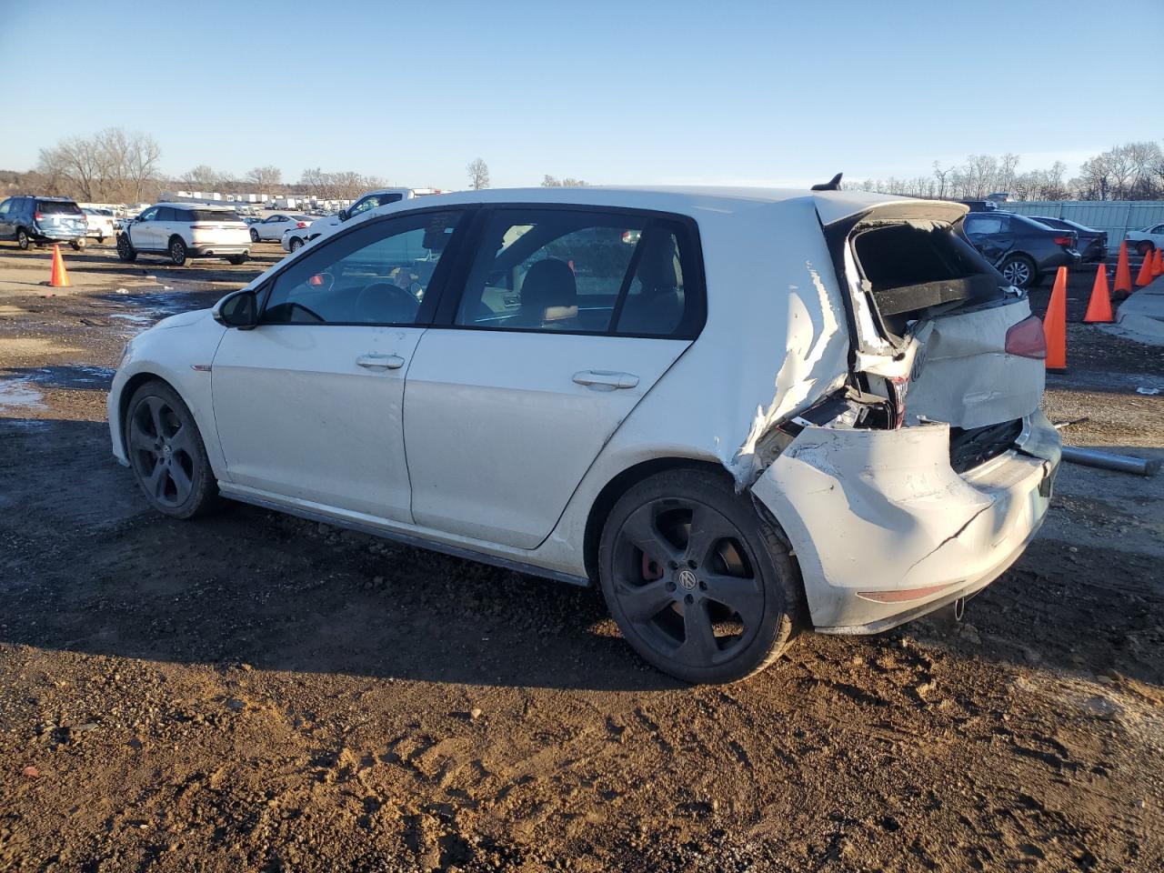 2017 Volkswagen GTI VIN 3VW547AU5HM050001 Copart auction photo, rear end / minor dent/scratches damage thumbnail 2