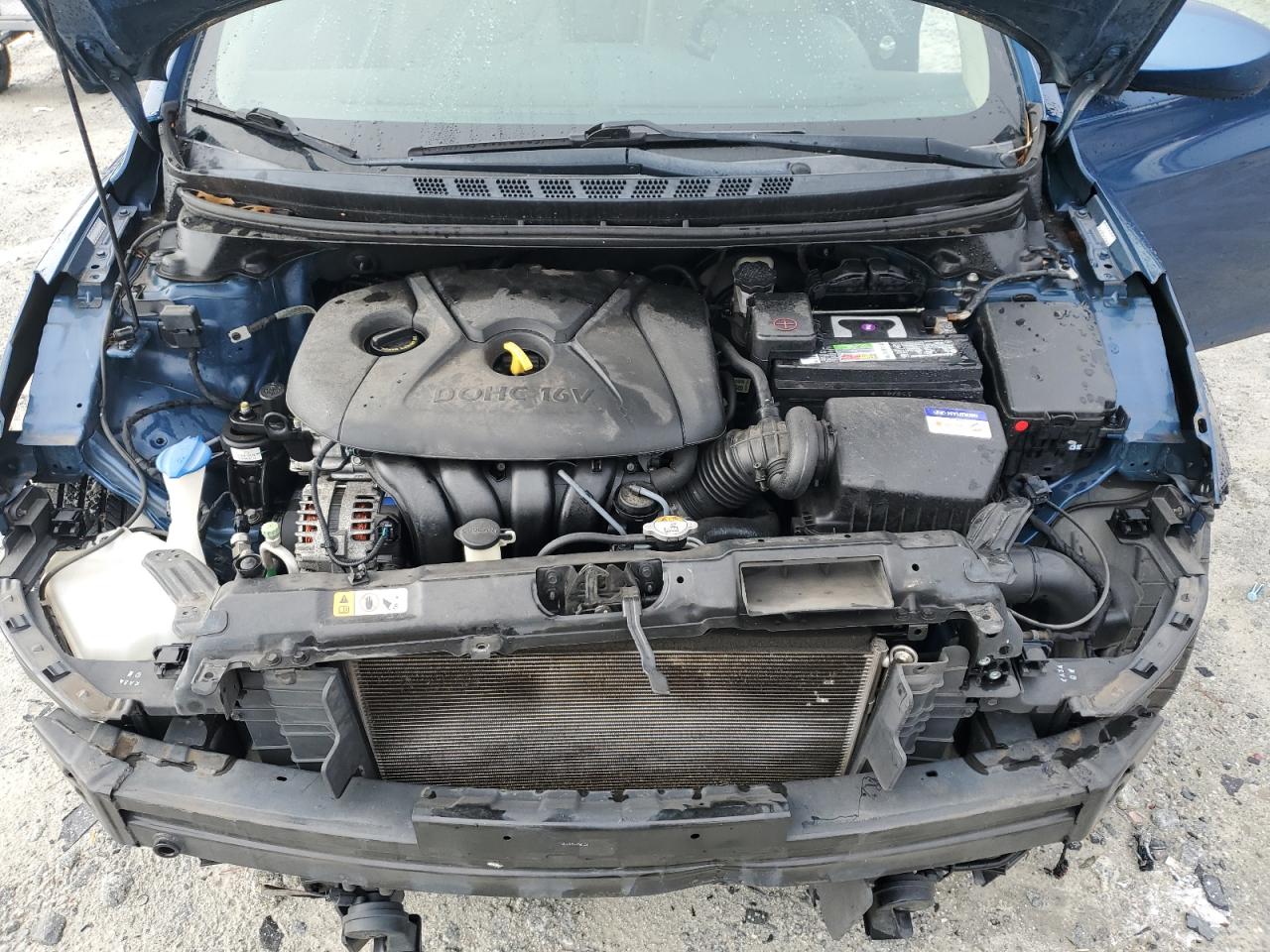 2015 Hyundai Elantra VIN KMHDH4AE1FU457456 Copart auction photo, front end damage thumbnail 11