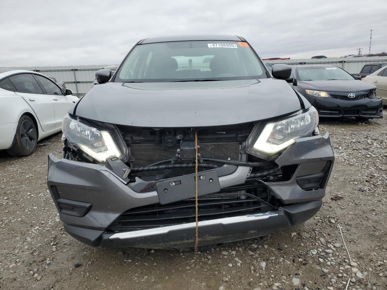 2018 Nissan Rogue VIN 5N1AT2MV6JC743593 Copart auction photo, front end / minor dent/scratches damage thumbnail 5