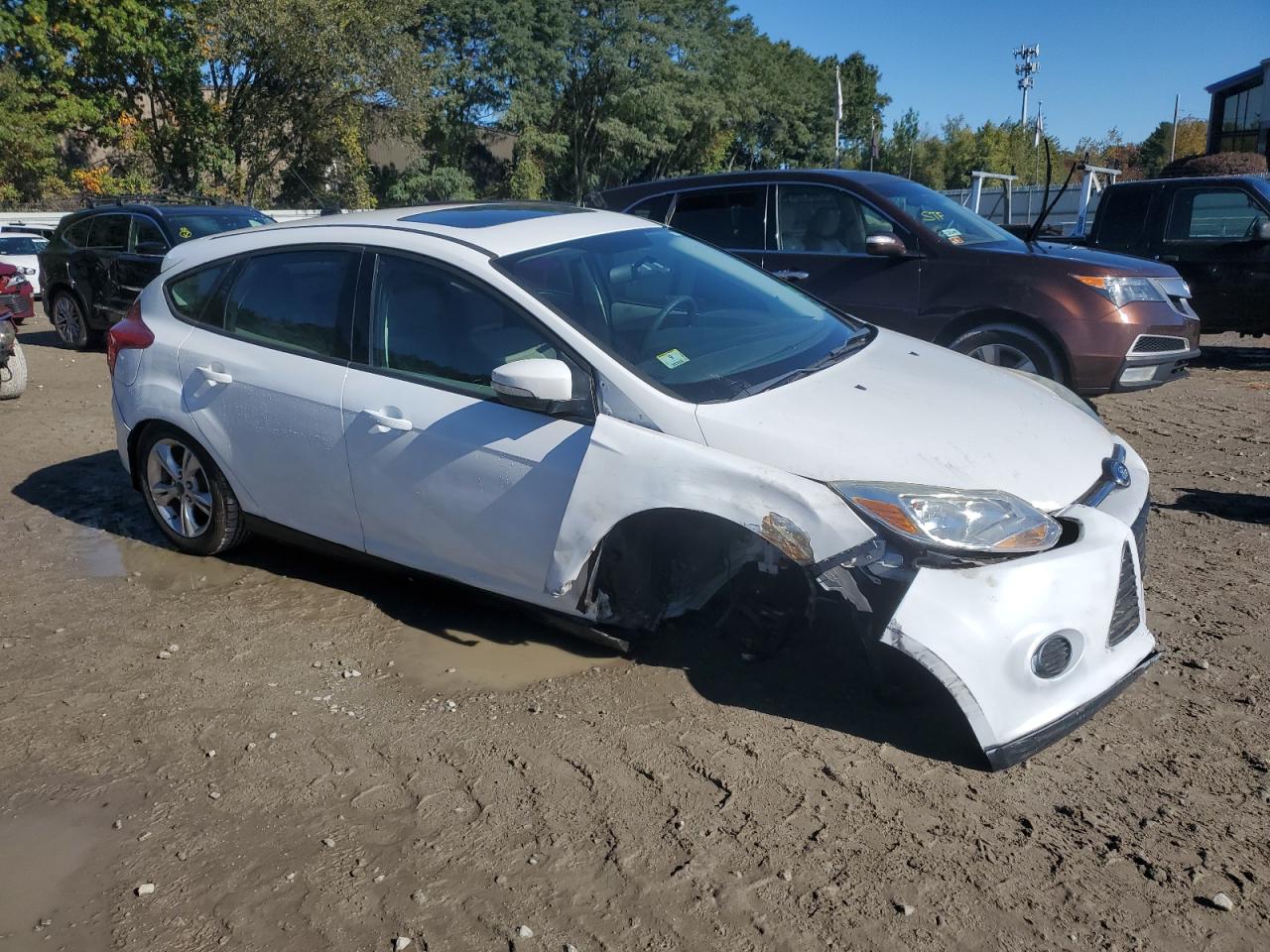 2013 Ford Focus VIN 1FADP3K29DL166508 Copart auction photo, all over / undercarriage damage thumbnail 4