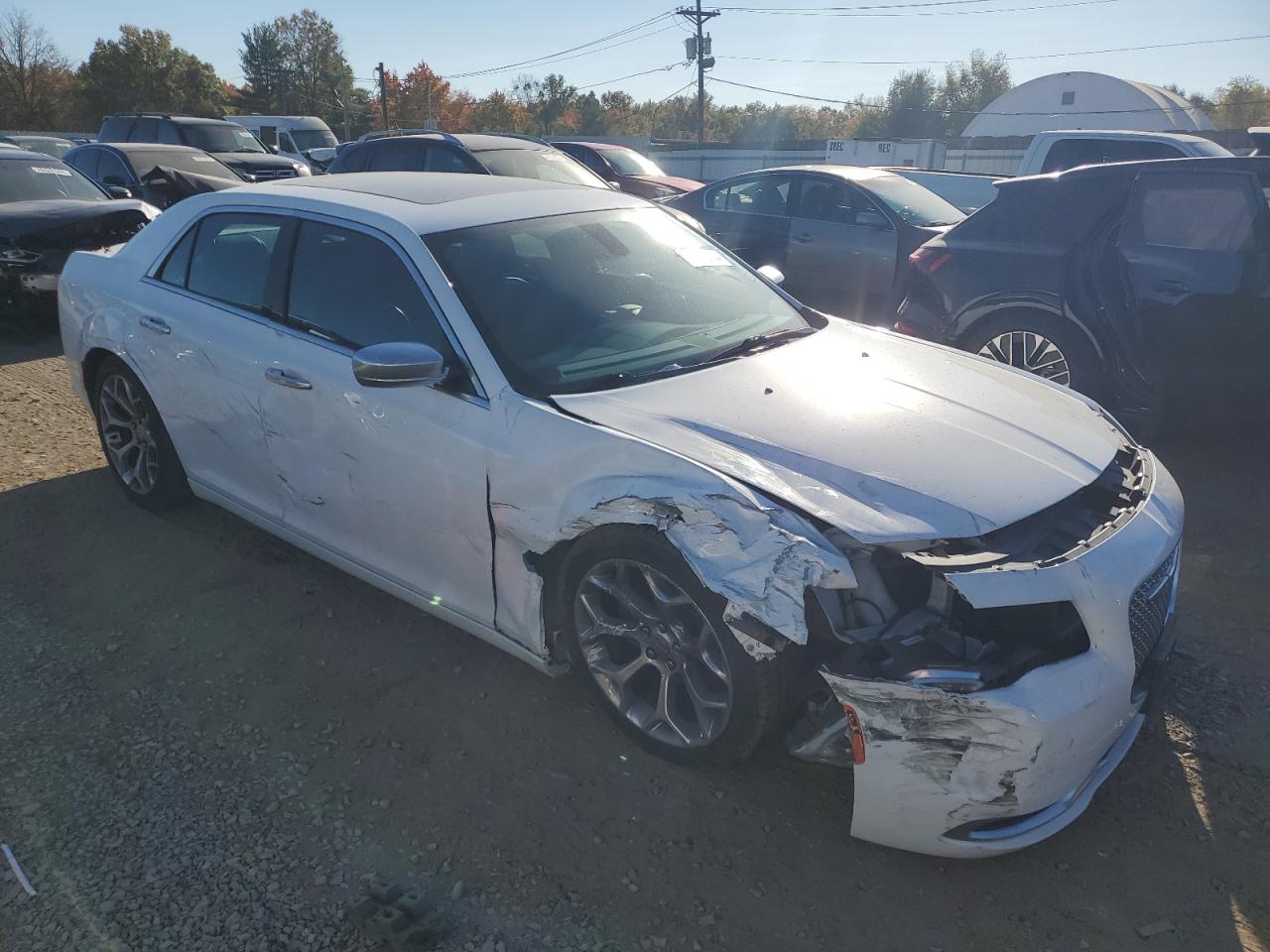 2017 Chrysler 300 VIN 2C3CCAPG1HH616282 Copart auction photo, front end / undercarriage damage thumbnail 4