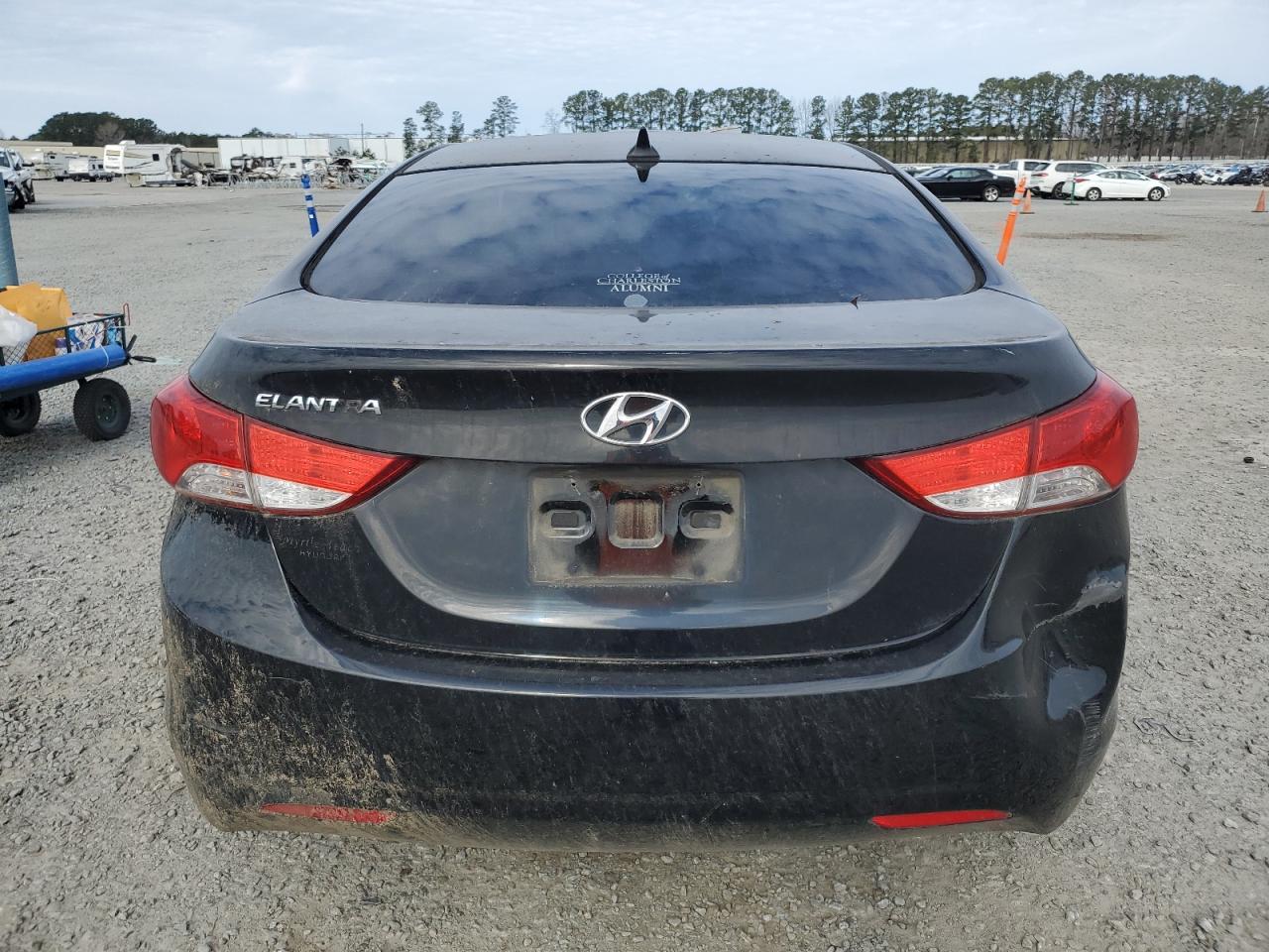 2013 Hyundai Elantra VIN KMHDH4AE8DU795921 Copart auction photo, front end / rear end damage thumbnail 6