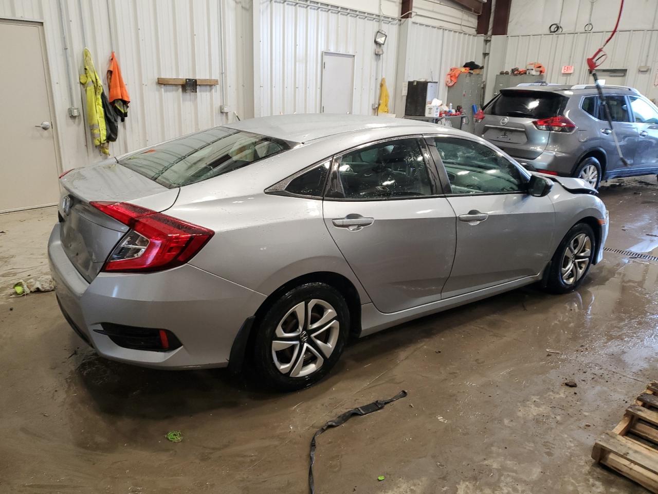 2016 Honda Civic VIN 19XFC2F54GE045721 Copart auction photo, front end / side damage thumbnail 3