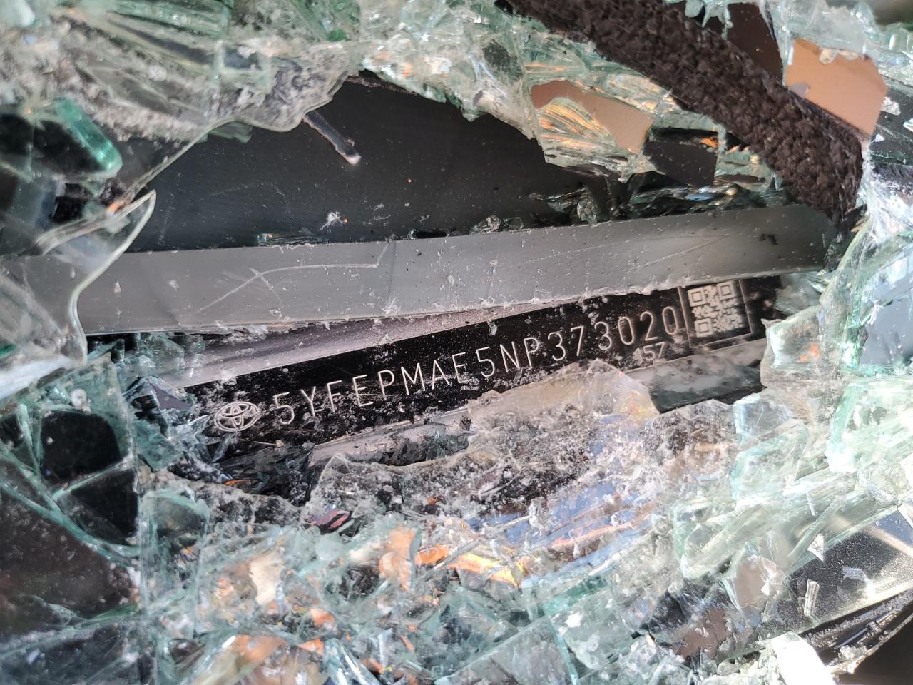 2022 Toyota Corolla VIN 5YFEPMAE5NP373020 Copart auction photo, all over damage thumbnail 12