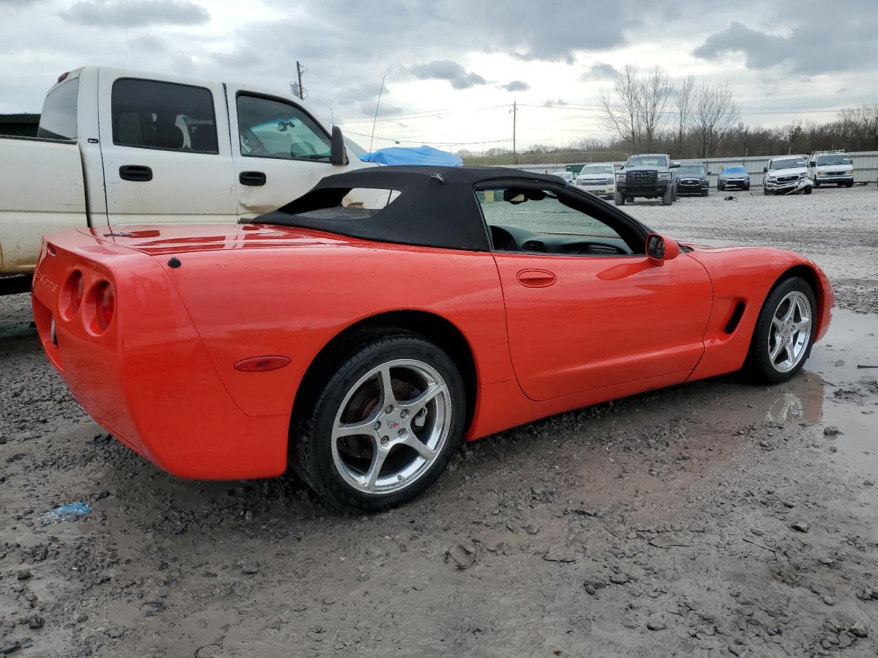 2002 Chevrolet Corvette VIN 1G1YY32G325123667 Copart auction photo, top/roof damage thumbnail 3