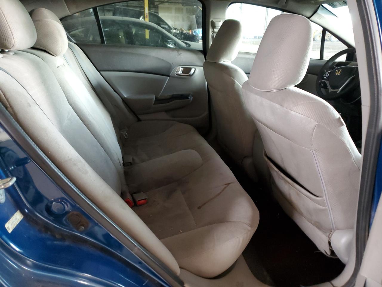 2012 Honda Civic VIN 2HGFB2F8XCH582817 Copart auction photo, rear end / side damage thumbnail 11
