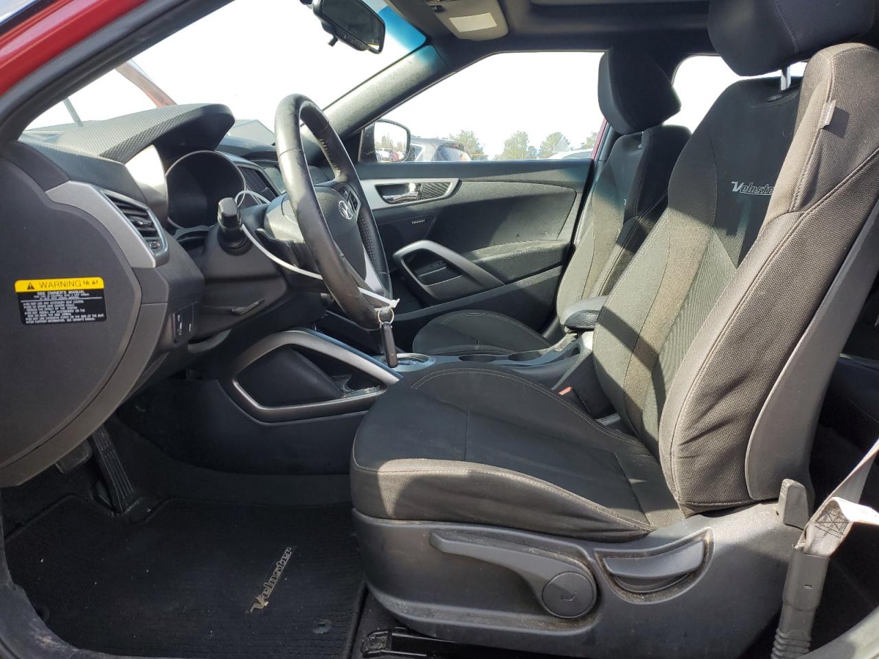 2017 Hyundai Veloster VIN KMHTC6AD5HU317474 Copart auction photo, front end damage thumbnail 7
