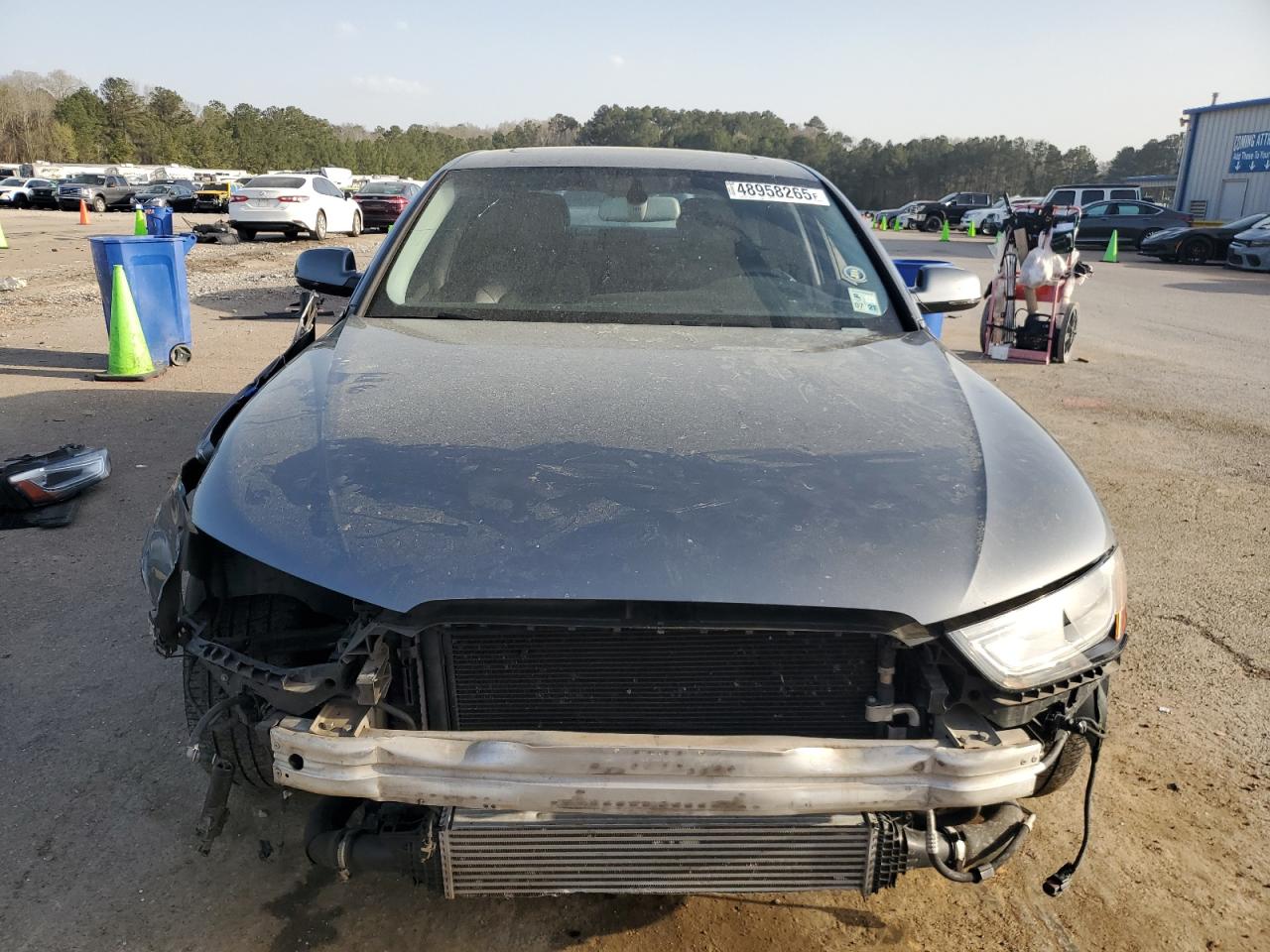 2014 Audi A4 VIN WAUAFAFL3EA016587 Copart auction photo, front end / all over damage thumbnail 5