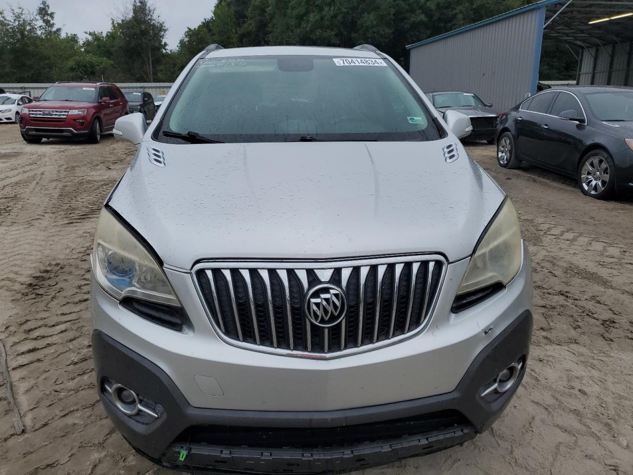 2014 Buick Encore VIN KL4CJBSB8EB612277 Copart auction photo, front end / side damage thumbnail 5