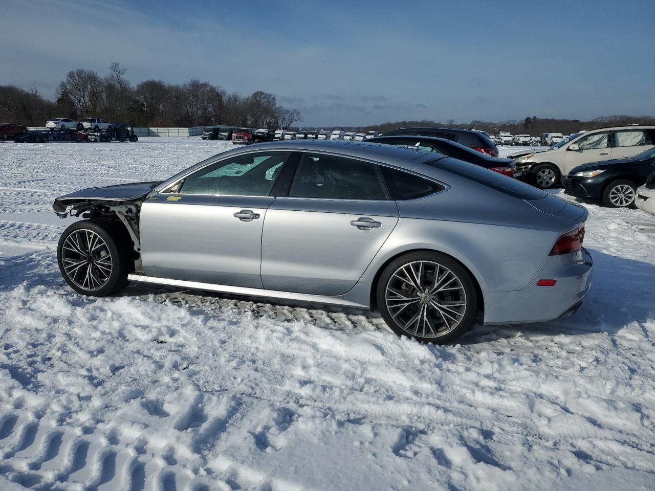 2018 Audi A7 VIN WAUW3AFC9JN087620 Copart auction photo, front end damage thumbnail 2