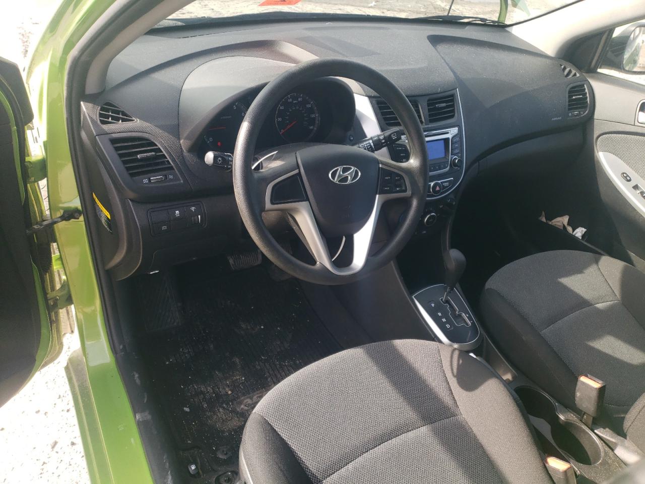 2014 Hyundai Accent VIN KMHCT5AE5EU155893 Copart auction photo, front end / side damage thumbnail 8