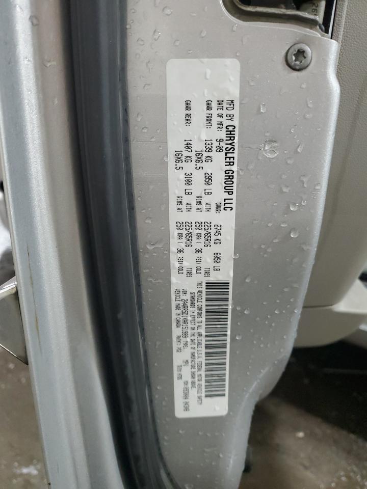 2010 Chrysler Town & Country VIN 2A4RR5D1XAR151989 Copart auction photo, front end / side damage thumbnail 13