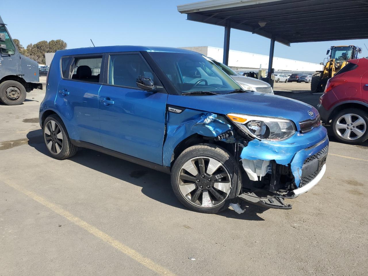 2019 KIA Soul VIN KNDJP3A55K7645099 Copart auction photo, vandalism / front end damage thumbnail 4