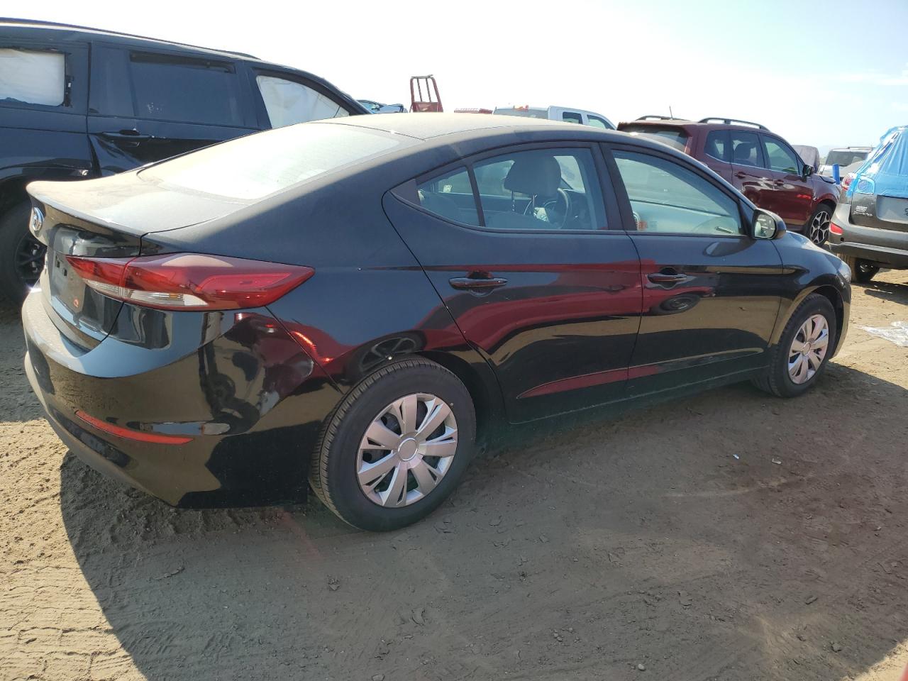 2018 Hyundai Elantra VIN KMHD74LF8JU537547 Copart auction photo, rear end damage thumbnail 3