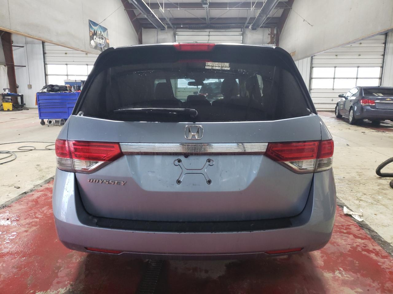 2014 Honda Odyssey VIN 5FNRL5H63EB129816 Copart auction photo, side damage thumbnail 6