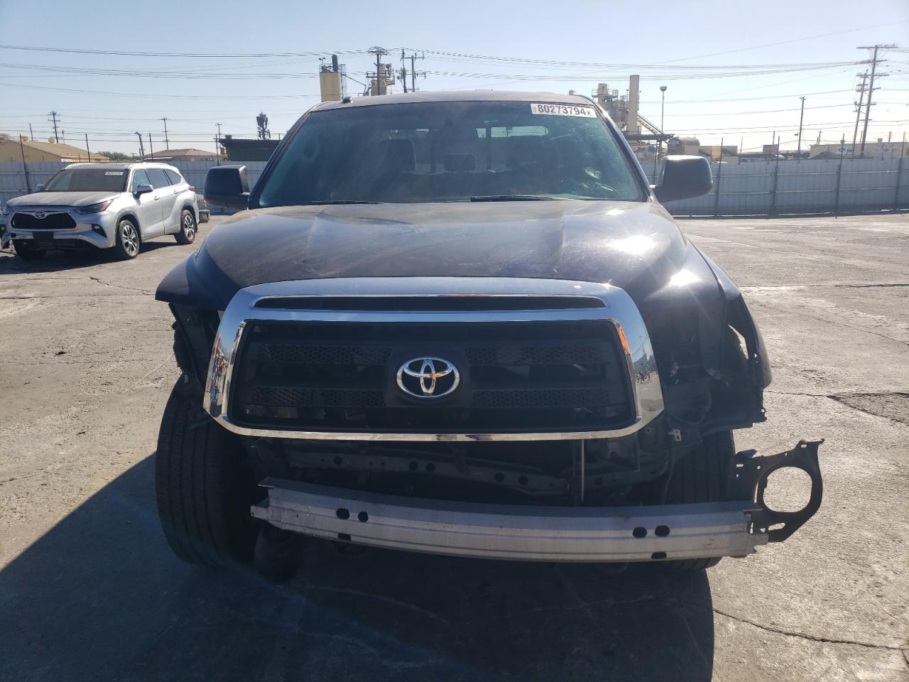 2012 Toyota Tundra VIN 5TFRY5F13CX127138 Copart auction photo, front end / rear end damage thumbnail 5