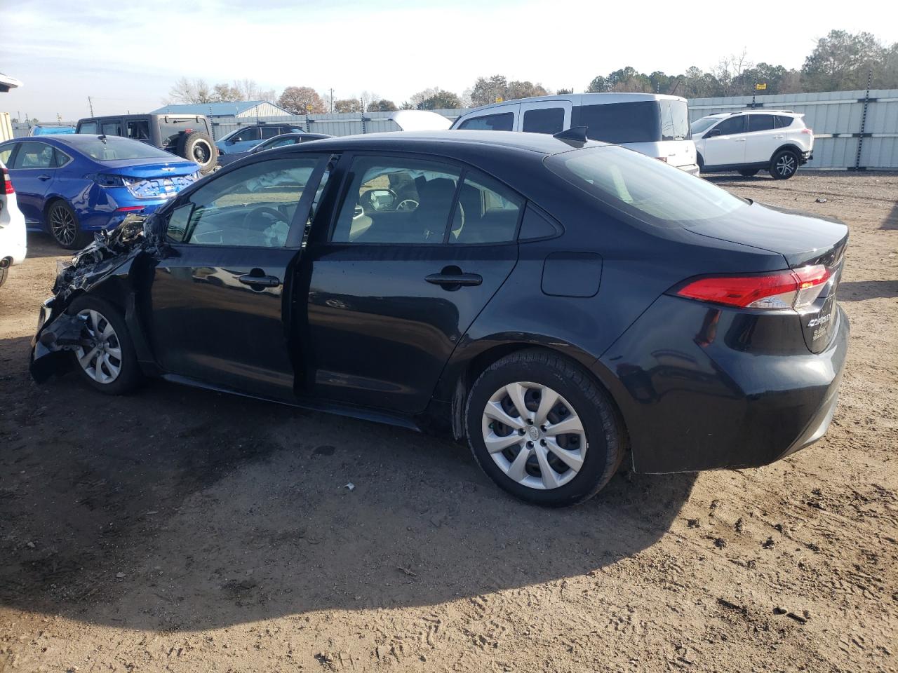 2022 Toyota Corolla VIN JTDEPMAE2NJ207171 Copart auction photo, side / front end damage thumbnail 2