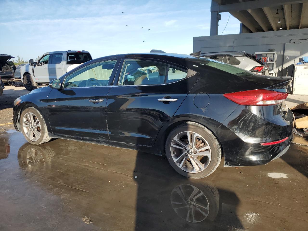 2017 Hyundai Elantra VIN 5NPD84LF7HH066030 Copart auction photo, side / minor dent/scratches damage thumbnail 2