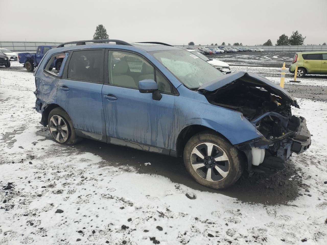 2017 Subaru Forester VIN JF2SJAEC4HH545552 Copart auction photo, all over damage thumbnail 4