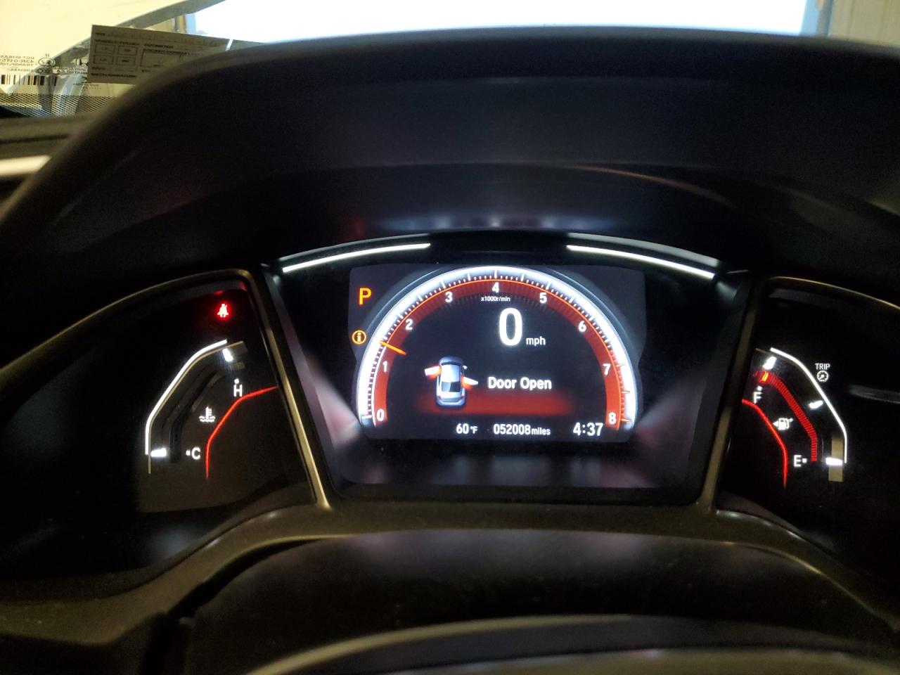 2020 Honda Civic VIN 2HGFC2F88LH544886 Copart auction photo, front end damage thumbnail 9