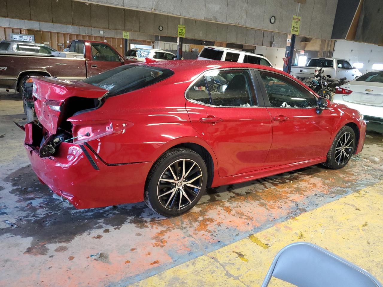 2023 Toyota Camry VIN 4T1G11AK3PU078529 Copart auction photo, rear end / minor dent/scratches damage thumbnail 3