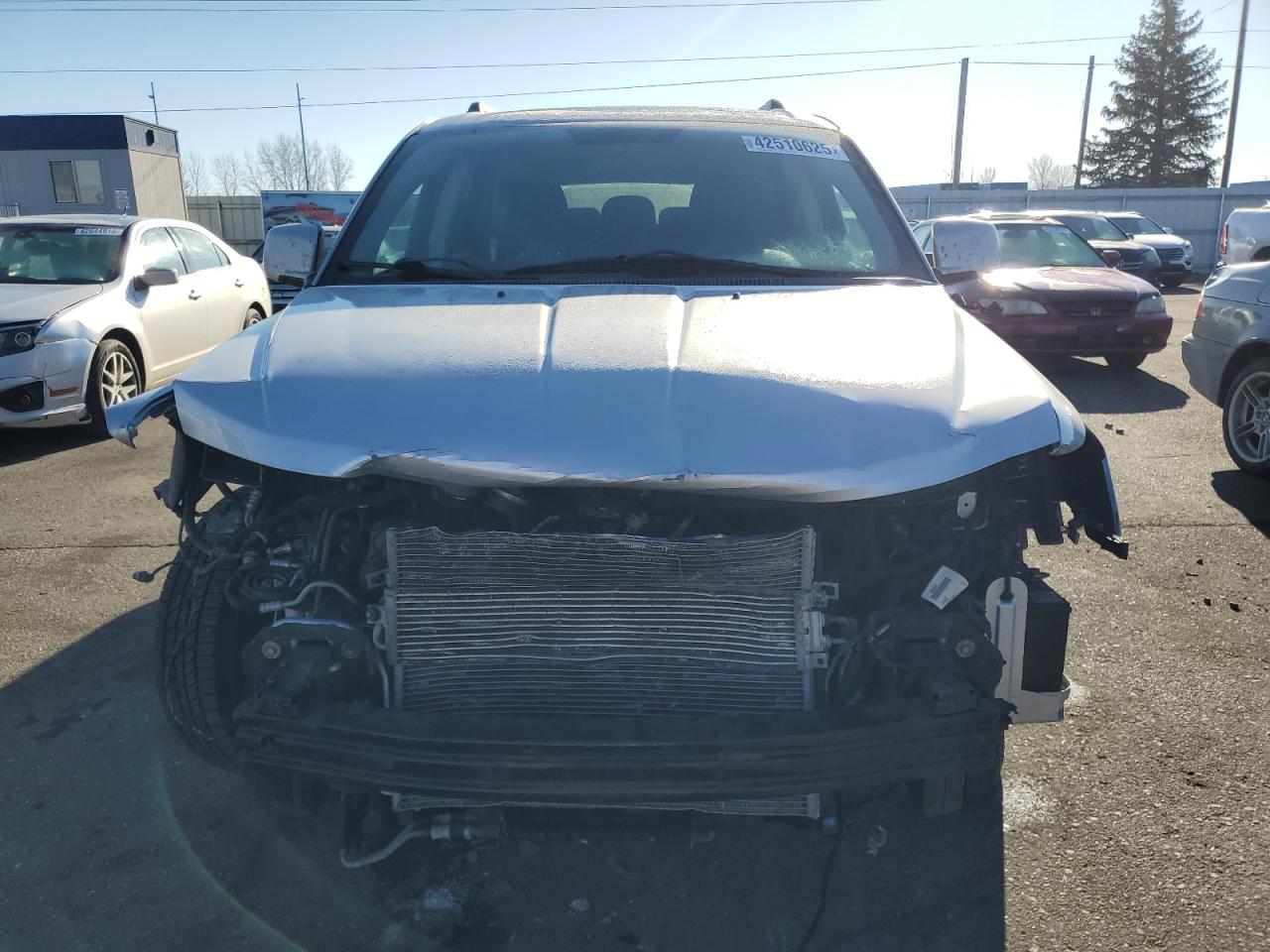 2011 Dodge Journey VIN 3D4PH1FG8BT572038 Copart auction photo, front end / side damage thumbnail 5