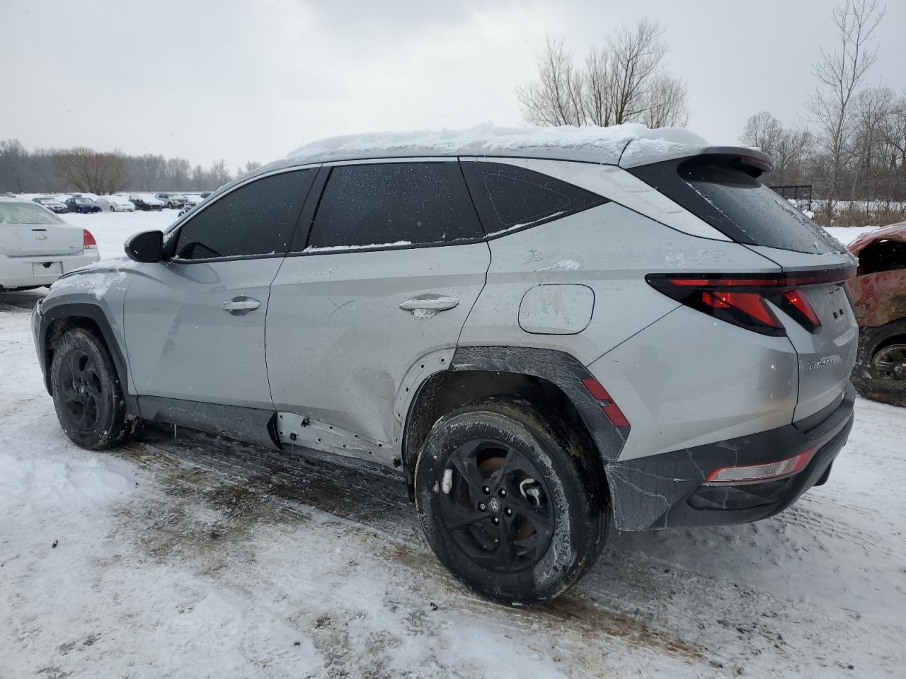 2024 Hyundai Tucson VIN 5NMJACDE3RH409938 Copart auction photo, front end / side damage thumbnail 2