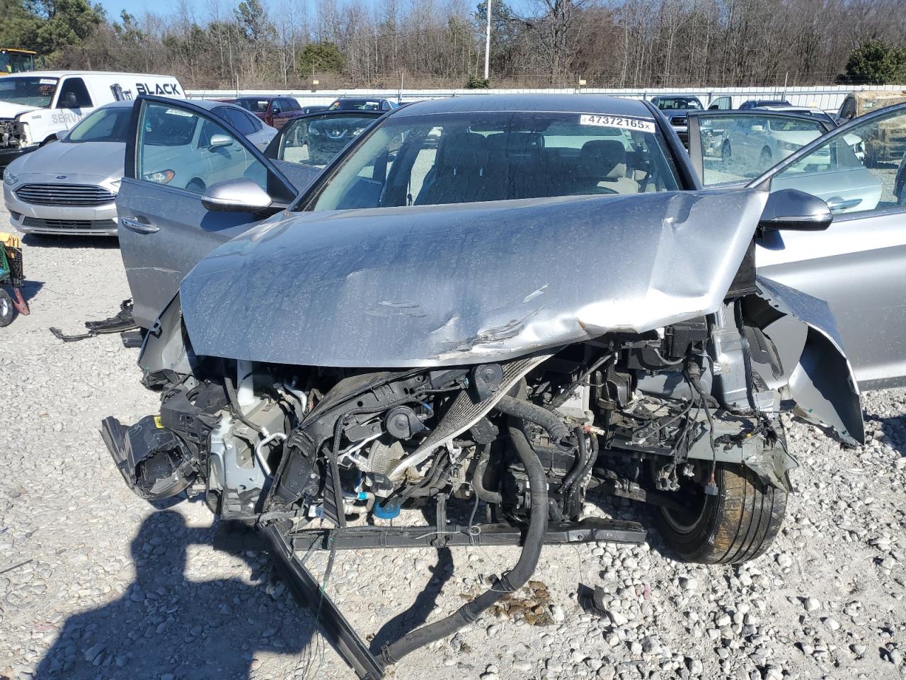 2015 Hyundai Sonata VIN 5NPE34AF7FH085776 Copart auction photo, front end / side damage thumbnail 13