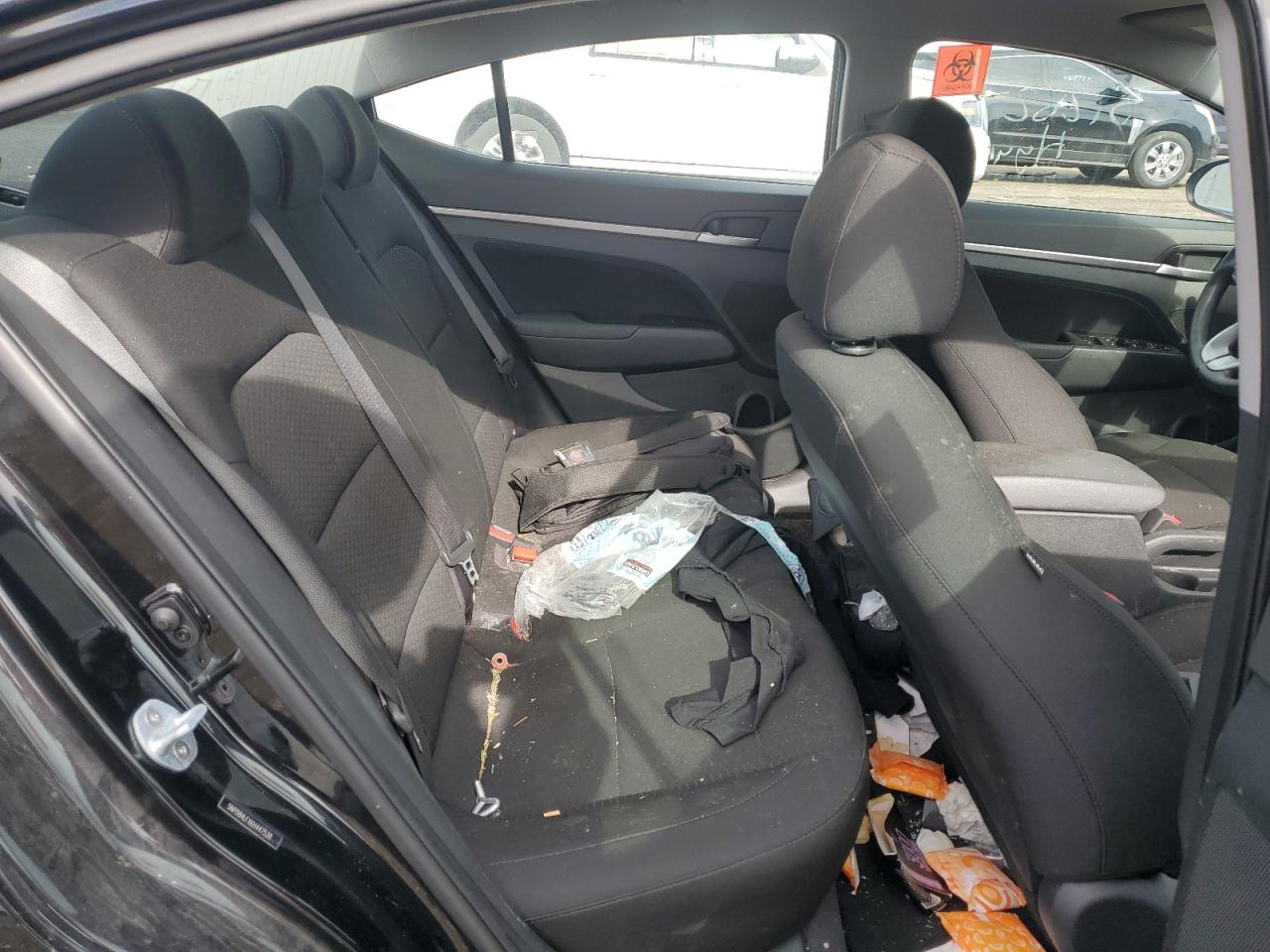 2019 Hyundai Elantra VIN 5NPD84LFXKH447538 Copart auction photo, vandalism damage thumbnail 10