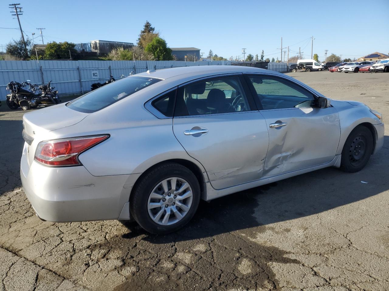 2015 Nissan Altima VIN 1N4AL3AP8FC206673 Copart auction photo, side damage thumbnail 3