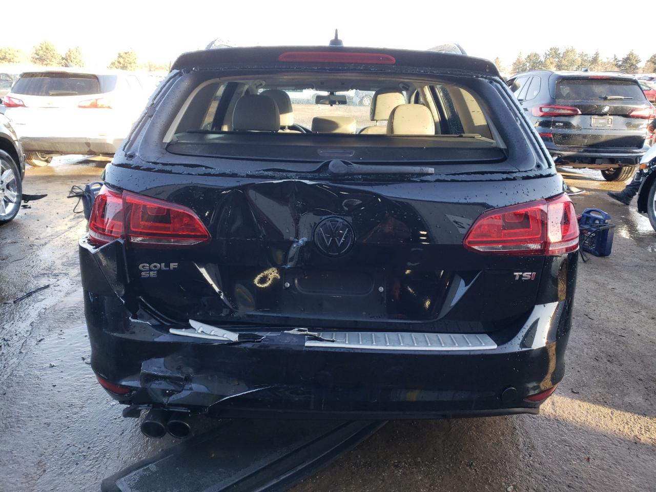 2016 Volkswagen Golf VIN 3VWC17AU9GM510114 Copart auction photo, rear end damage thumbnail 6