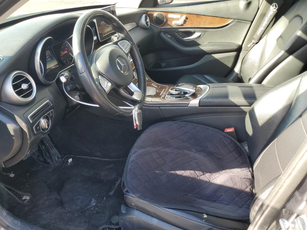 2016 Mercedes-Benz C-klasse VIN WDDWF4KB1GR140228 Copart auction photo, rear end damage thumbnail 7