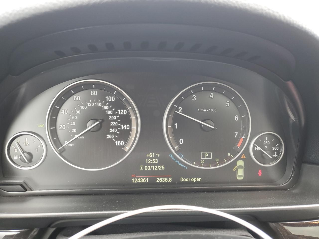 2014 BMW 5er VIN WBA5A5C5XED501739 Copart auction photo, front end damage thumbnail 9