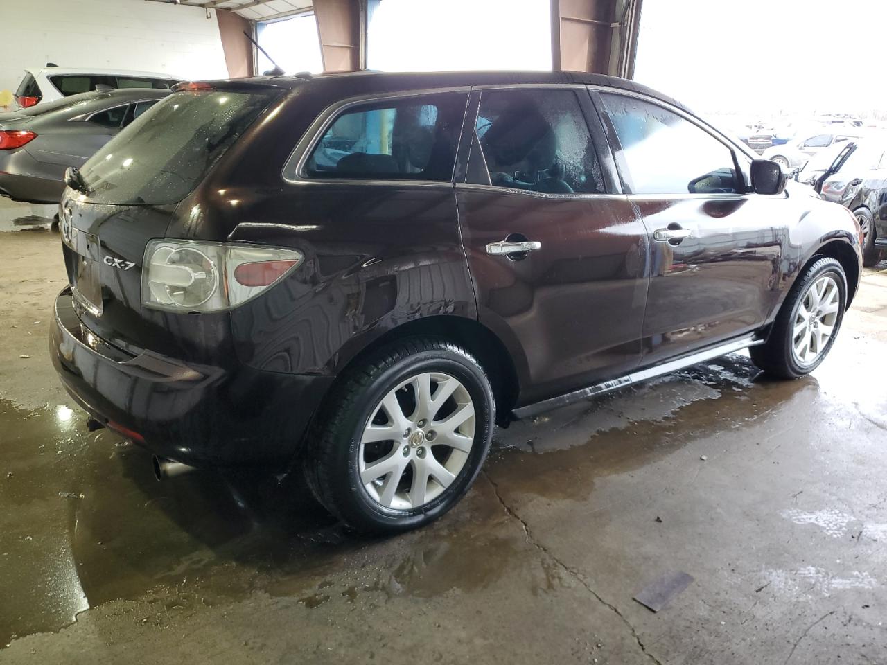 2007 Mazda CX-7 VIN JM3ER293170148728 Copart auction photo, side / rear end damage thumbnail 3