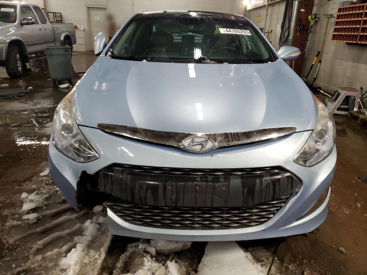 2012 Hyundai Sonata VIN KMHEC4A43CA055512 Copart auction photo, front end / undercarriage damage thumbnail 5