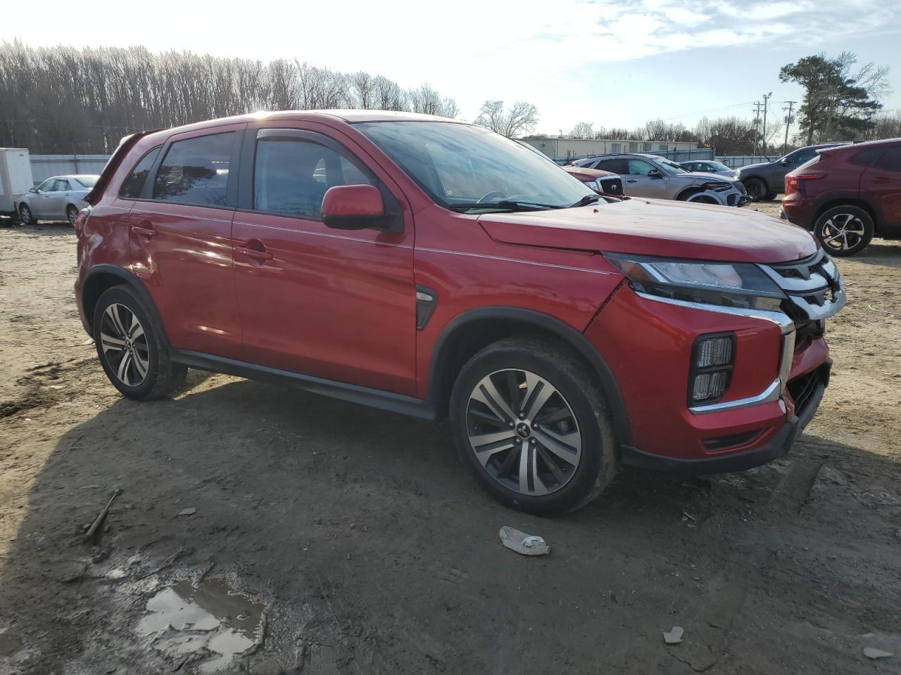 2020 Mitsubishi Outlander VIN JA4AP3AUXLU005071 Copart auction photo, front end / rear end damage thumbnail 4