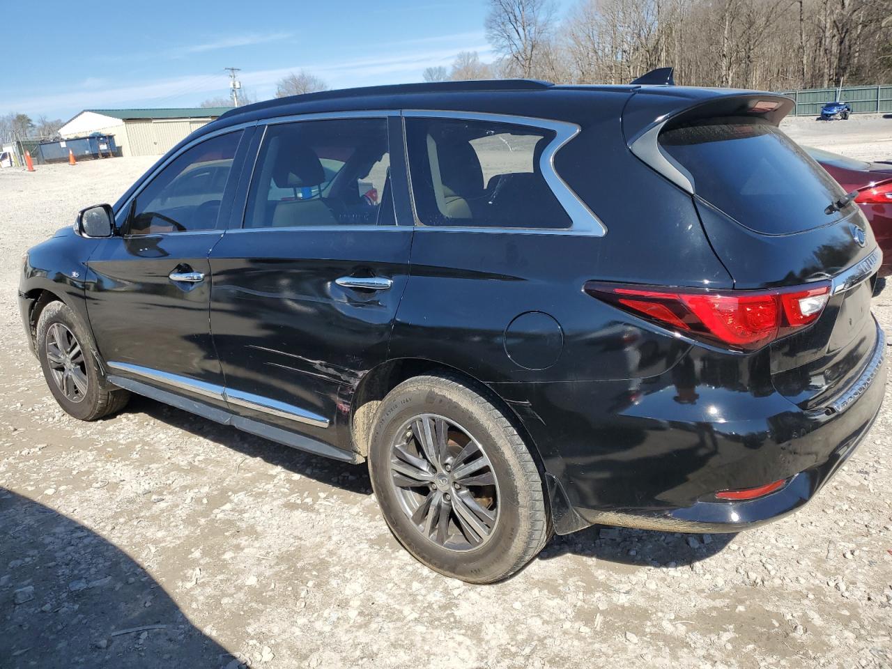 2017 Infiniti QX60 VIN 5N1DL0MM7HC514634 Copart auction photo, side / front end damage thumbnail 2