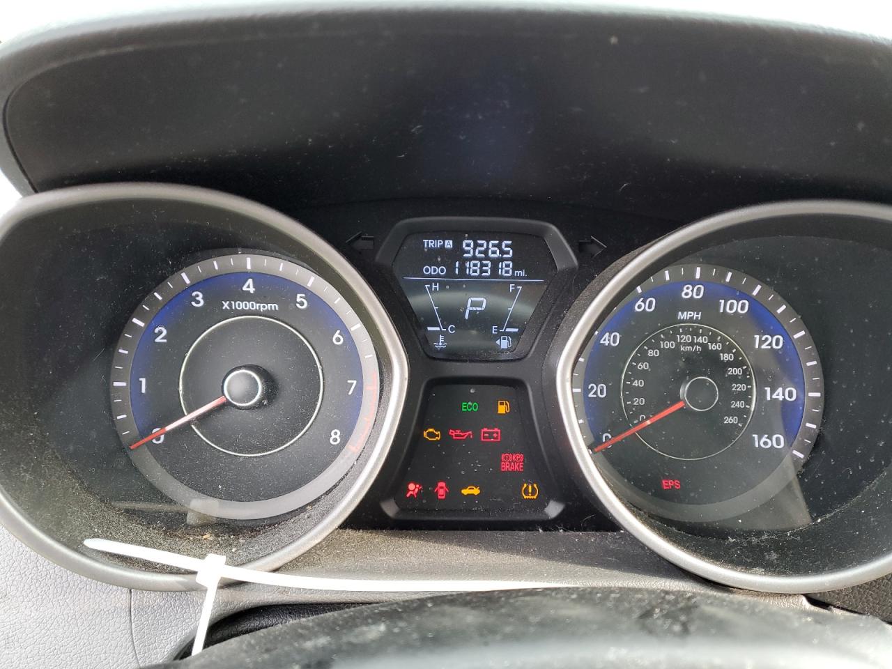 2012 Hyundai Elantra VIN KMHDH4AE3CU258646 Copart auction photo, front end / vandalism damage thumbnail 9