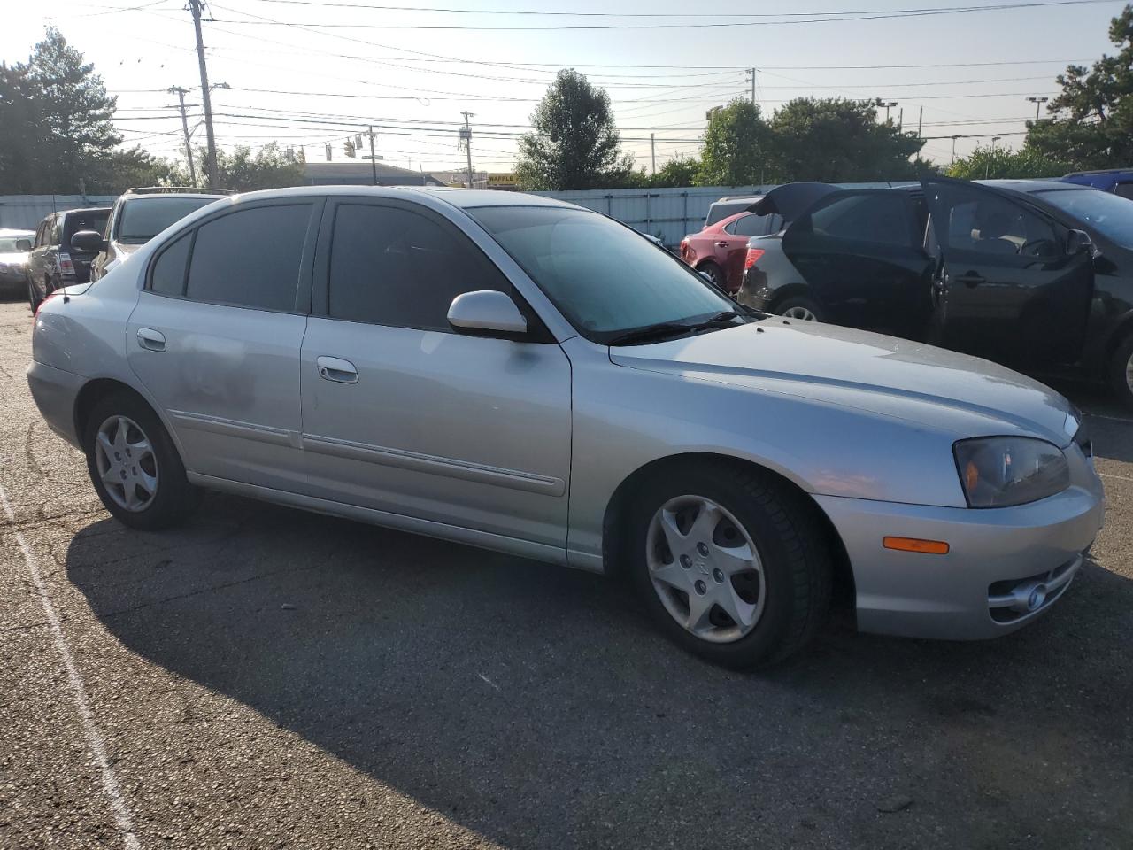 2006 Hyundai Elantra VIN KMHDN46D46U308810 Copart auction photo, front end / side damage thumbnail 4