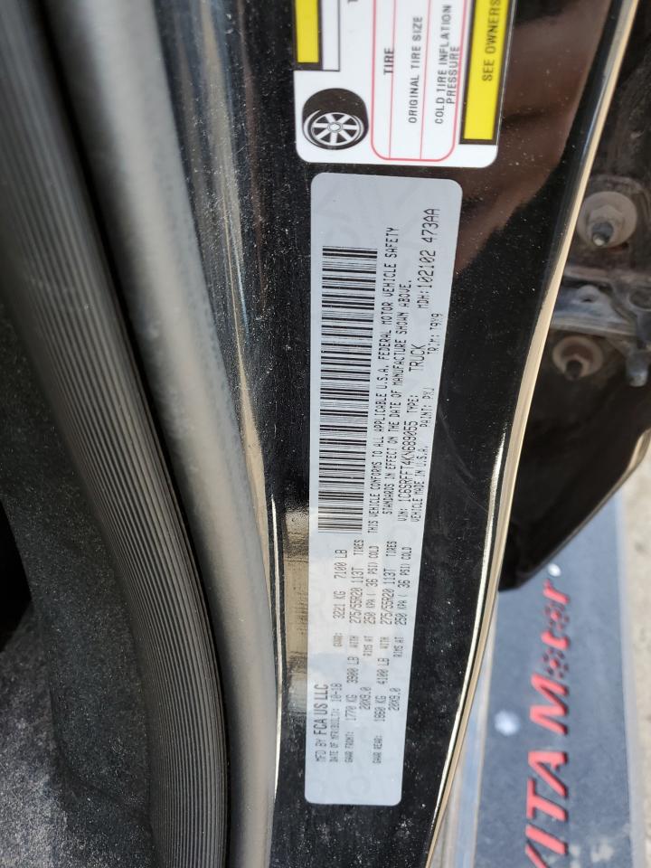 2019 RAM 1500 VIN 1C6SRFFT4KN689055 Copart auction photo, side damage thumbnail 12