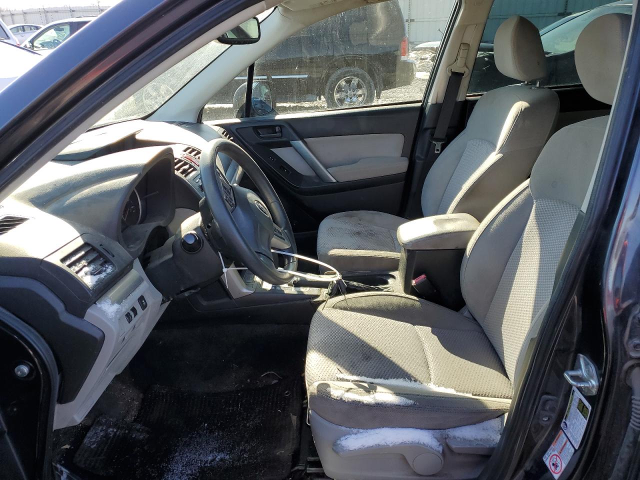 2015 Subaru Forester VIN JF2SJABC8FH574229 Copart auction photo, front end / side damage thumbnail 7