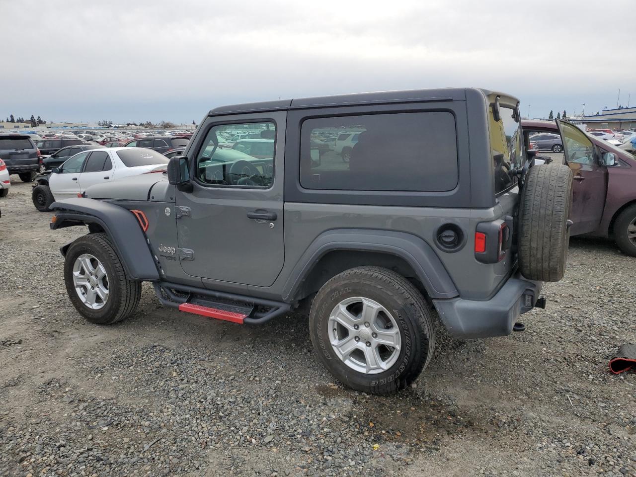 2019 Jeep Wrangler VIN 1C4GJXAG6KW652525 Copart auction photo, front end damage thumbnail 2