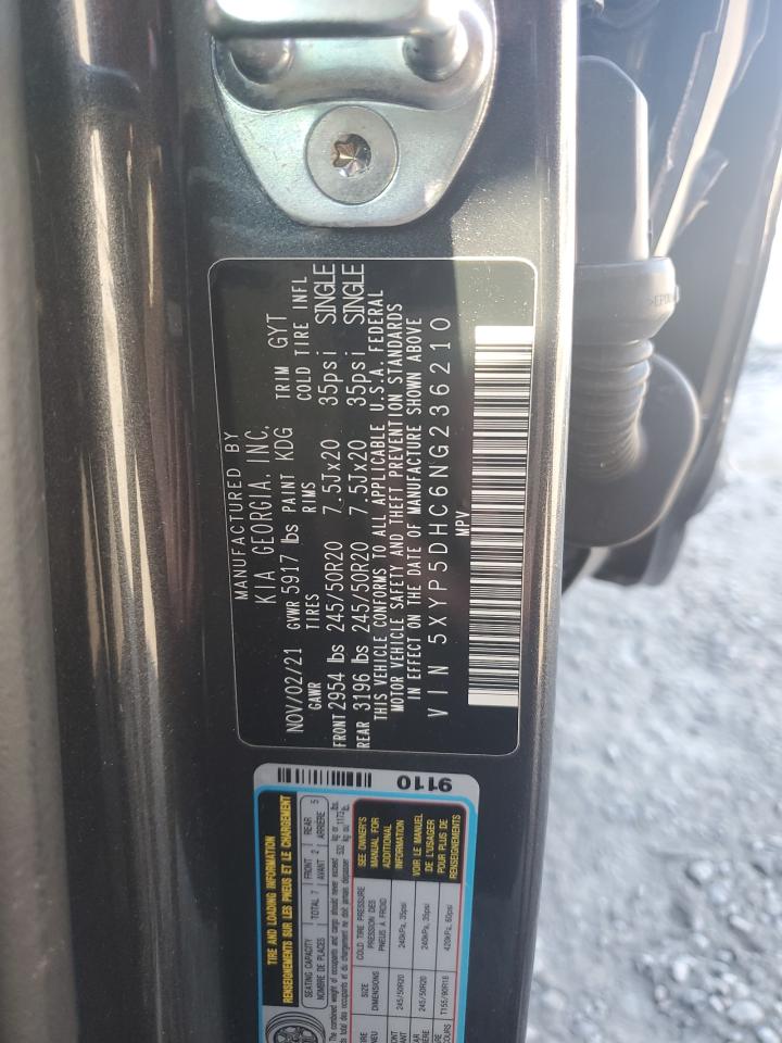 2022 KIA Telluride VIN 5XYP5DHC6NG236210 Copart auction photo, all over damage thumbnail 15
