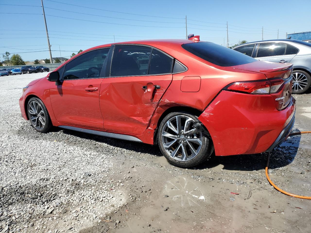 2020 Toyota Corolla VIN 5YFS4RCE5LP001938 Copart auction photo, side / undercarriage damage thumbnail 2