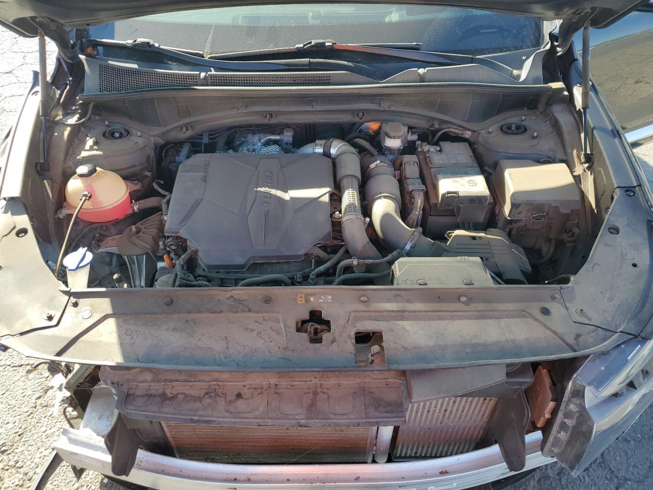 2022 Hyundai Santa Fe VIN 5NMS5DAL8NH385972 Copart auction photo, undercarriage / front end damage thumbnail 11